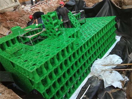 珠海_工厂产业园区雨水收集模块水池安装项目案例